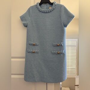 Tuckernuck Sky Blue Jackie Dress with Braided Details